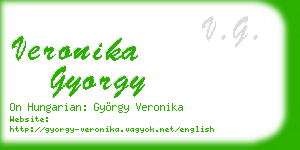 veronika gyorgy business card